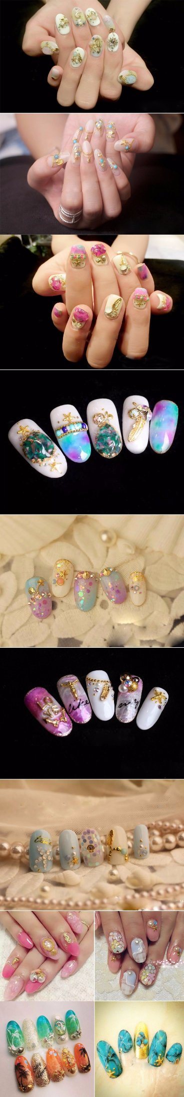 Manufactory for Hot Sales Nail Art Cool Summer Sea Style Series Rivets/Studs
