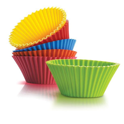 Set of 6 Silicone Baking Cups Reusable Silicone Cupcake Liners