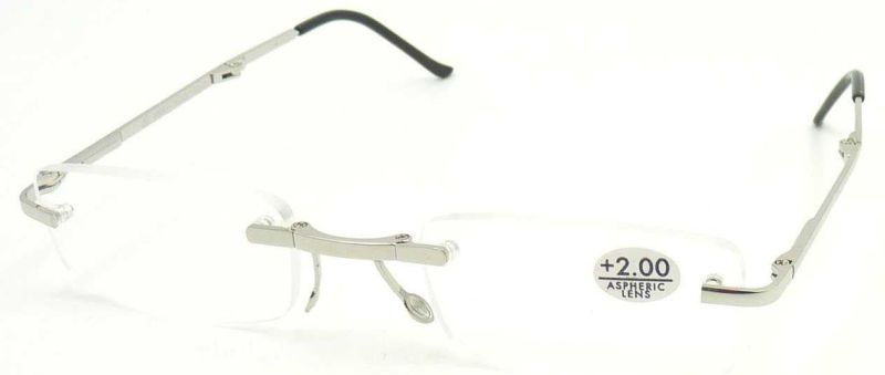 RM17135 Quality Foldable Reading Glasses Rimless Reading Glass