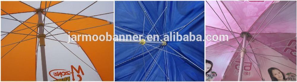 Sun Protect Polyester Advertising Beach Umbrella