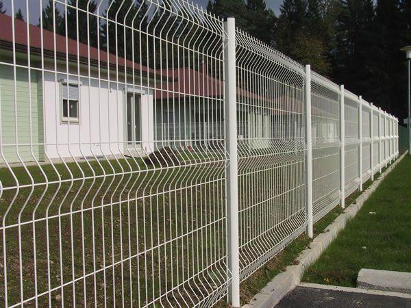 Boundary Wall 3D Folded PVC Coated Welded Wire Mesh Fence