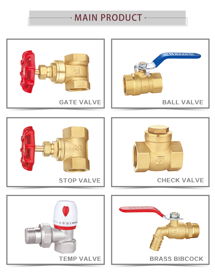 Ss7010 PP-R Brass Angle Straight Type Hand-Operated Manual Temperature Control Valve