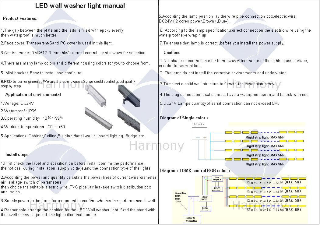 Rigid PCB SMD5050 48 LEDs 15W LED Light Bar