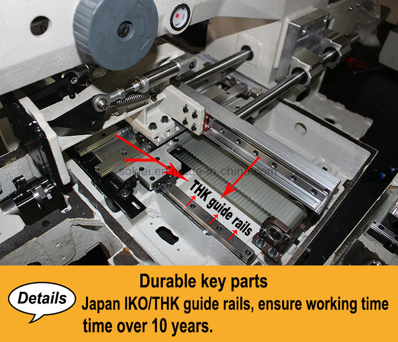 Dongguan Sokiei Automatic Lockstitch Industrial Pattern Sewing Machine for Shoe