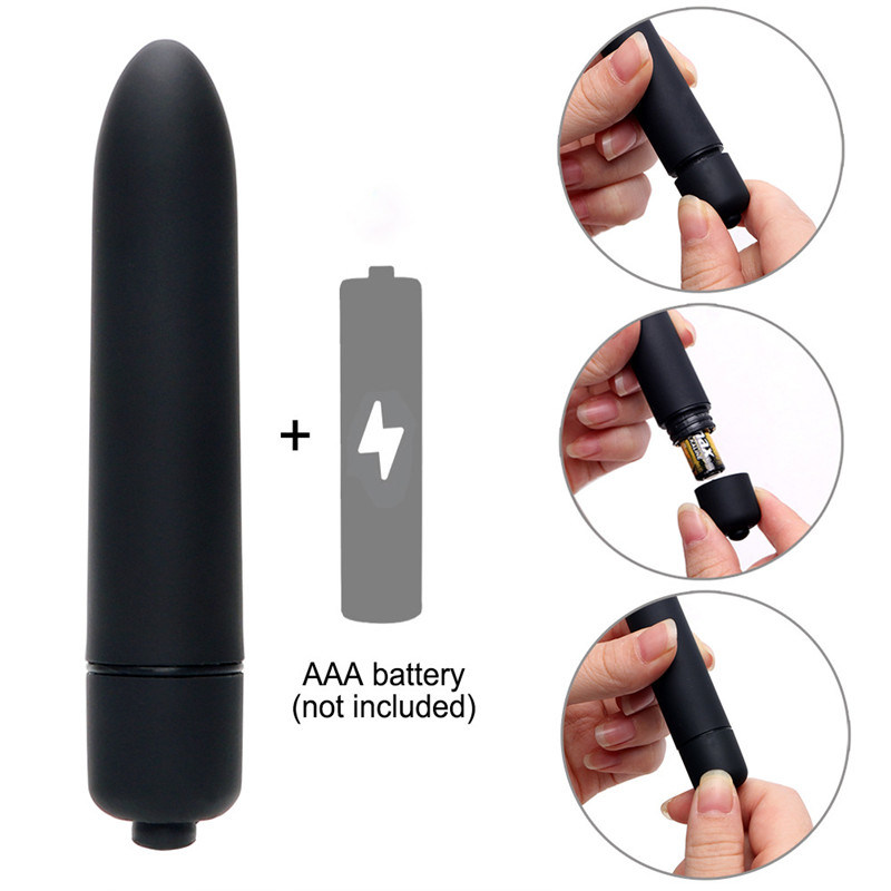 10 Speeds AAA Battery Size Vibrating Mini Love Bullet Vibrator Sex Toy for Couples