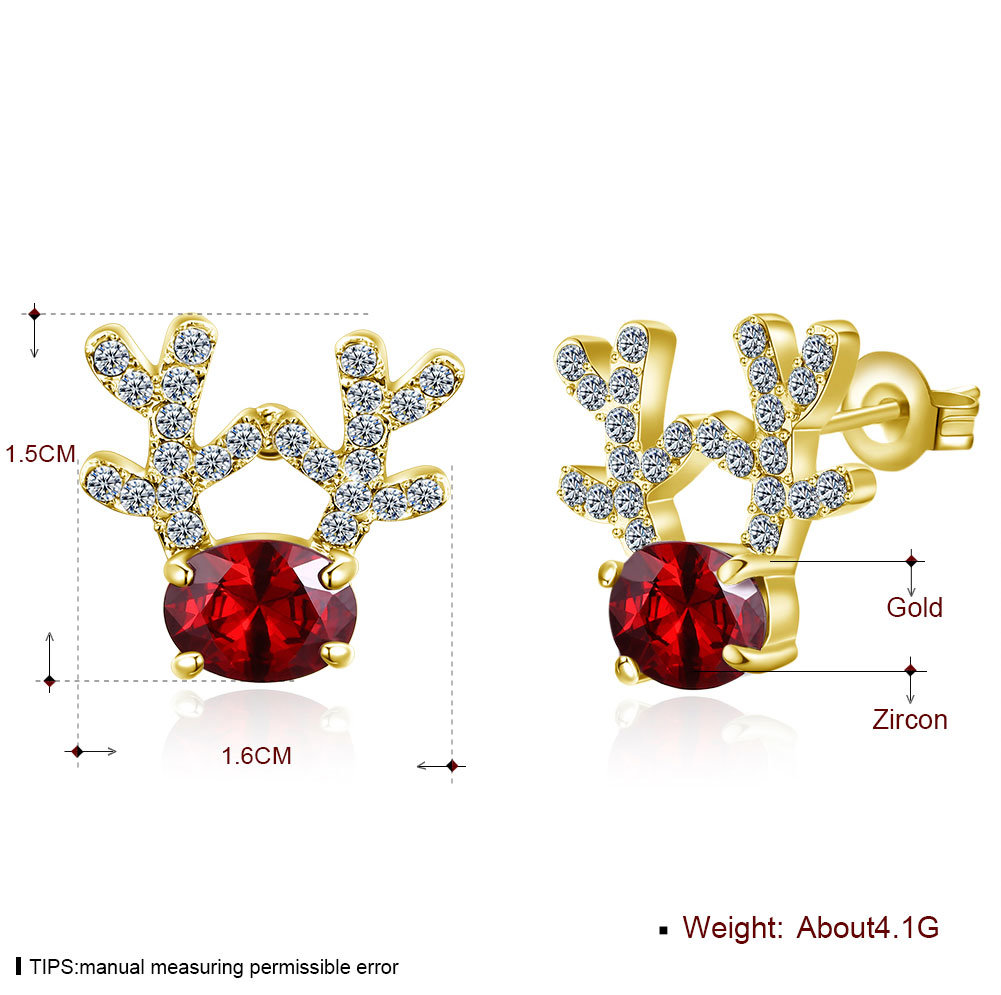 Christmas Gift Jewelry Women Fashion Earrings Stud