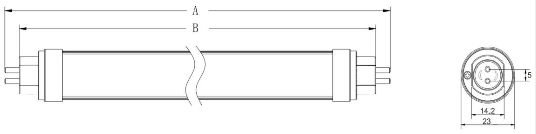 T5 22W 1149mm LED-Armaturen