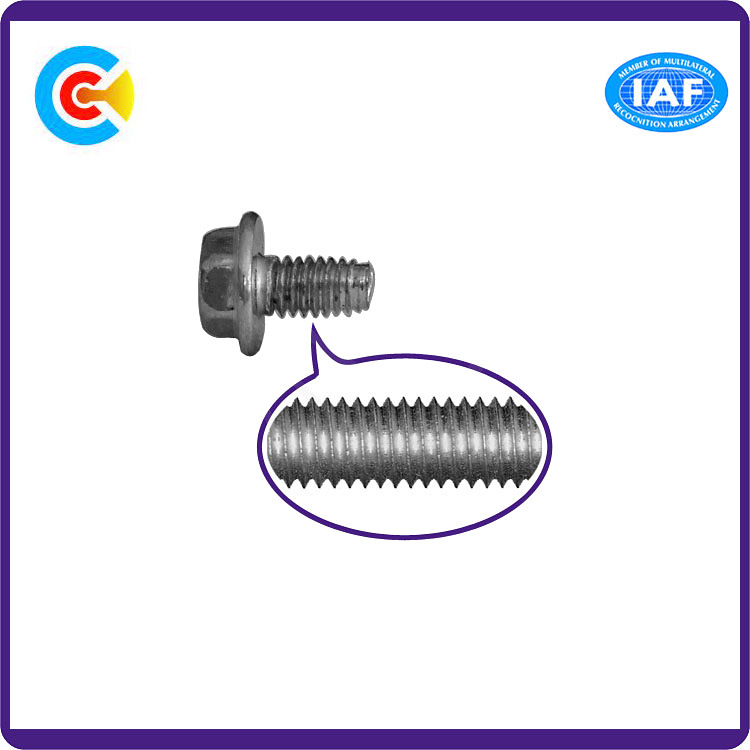 Combination Flanged-Hex/Phillips-Head Screw for Computers