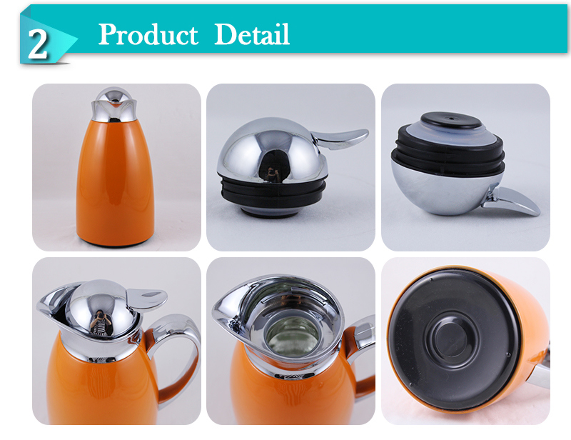 Stainless Steel Outer Glass liner Vacuum Flask Jug (JGCD)