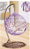 Modern Outdoor Garden Hanging Egg Swing Chair with Cushion