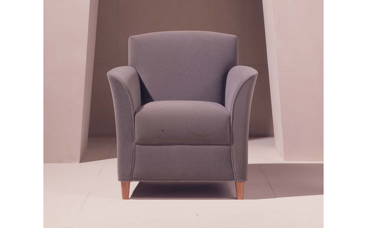 Foshan Fabric Single Seater Sofa for Hotel Lobby Waiting Room