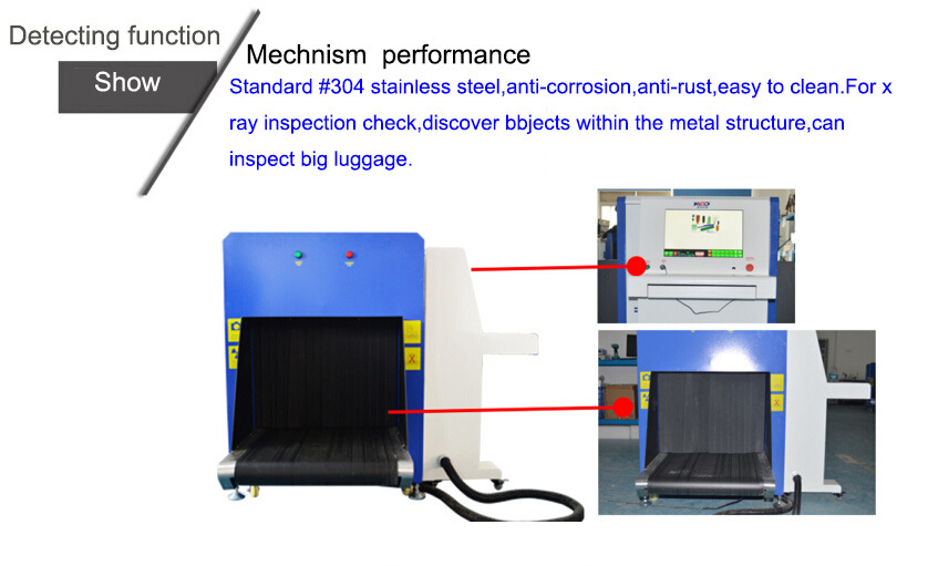 Single Energy Security X-ray Baggage & Luggage Scanner Security Inspection Machine