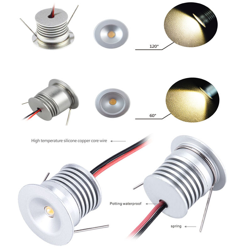 1W 12V 25mm IP65 Mini LED Bulb Spotlight