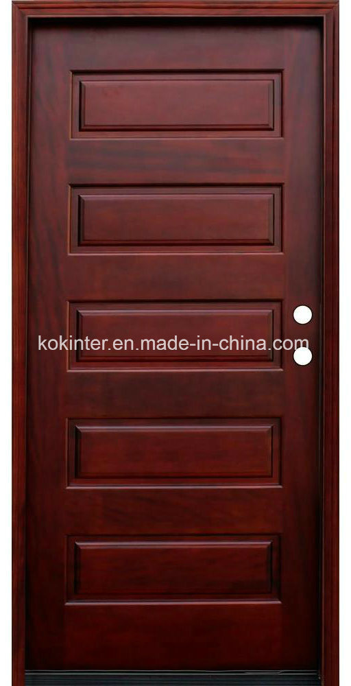 5-Panel Stained Prehung Front Door