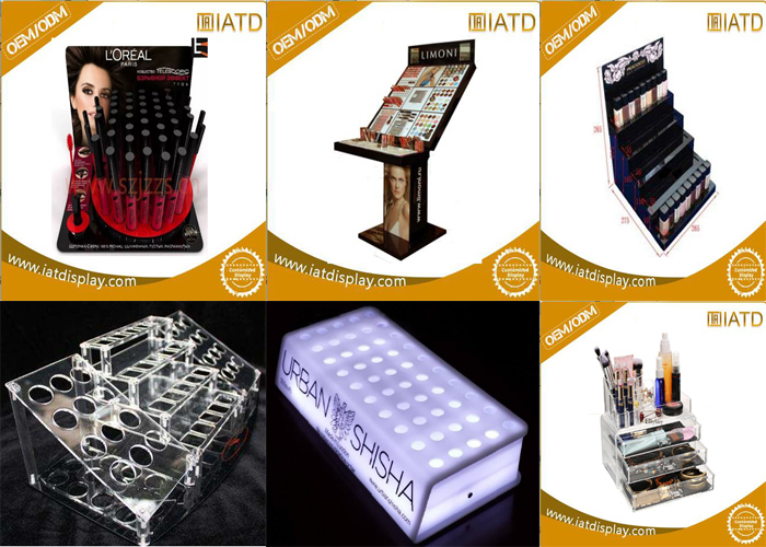 Transparent Acrylic Display Counter Lipstick Makeup Box