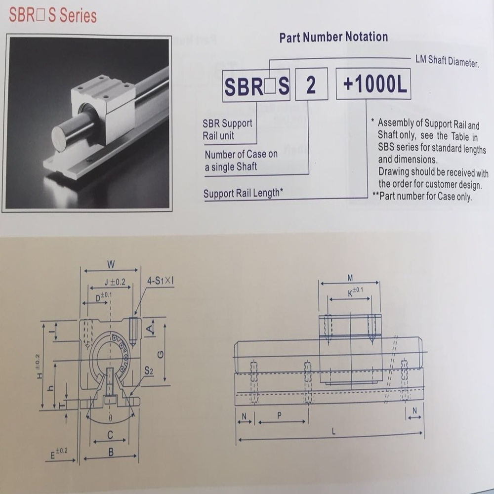 Silver Linear Motion Ball Slide Unit Bushing SBR Series