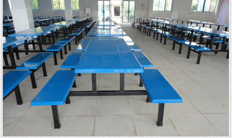 School Furniture Canteen Desk Laminate Top School Dining Table Set