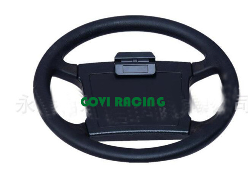 Black 350mm Car Steering Wheel PU for Golf Carts Only