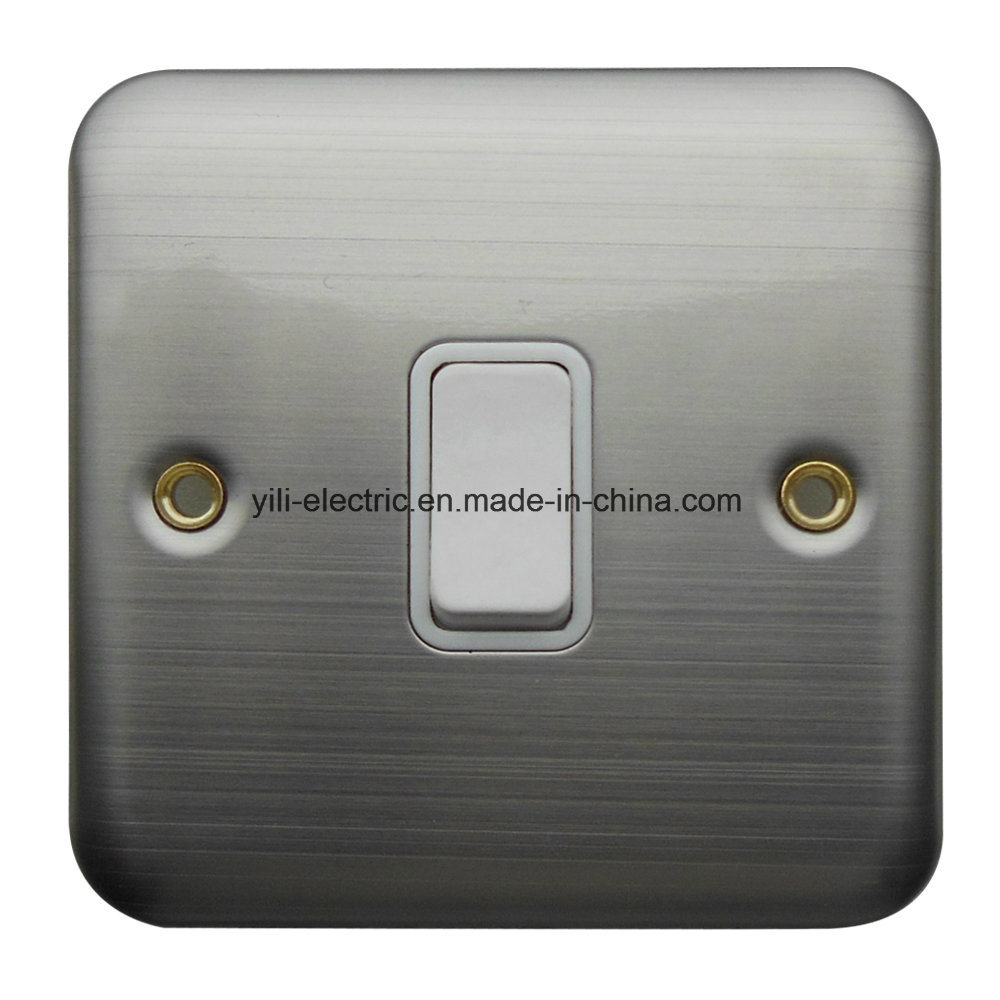 Stainless Steel 1 Gang 1 Way Electrica Wall Switch