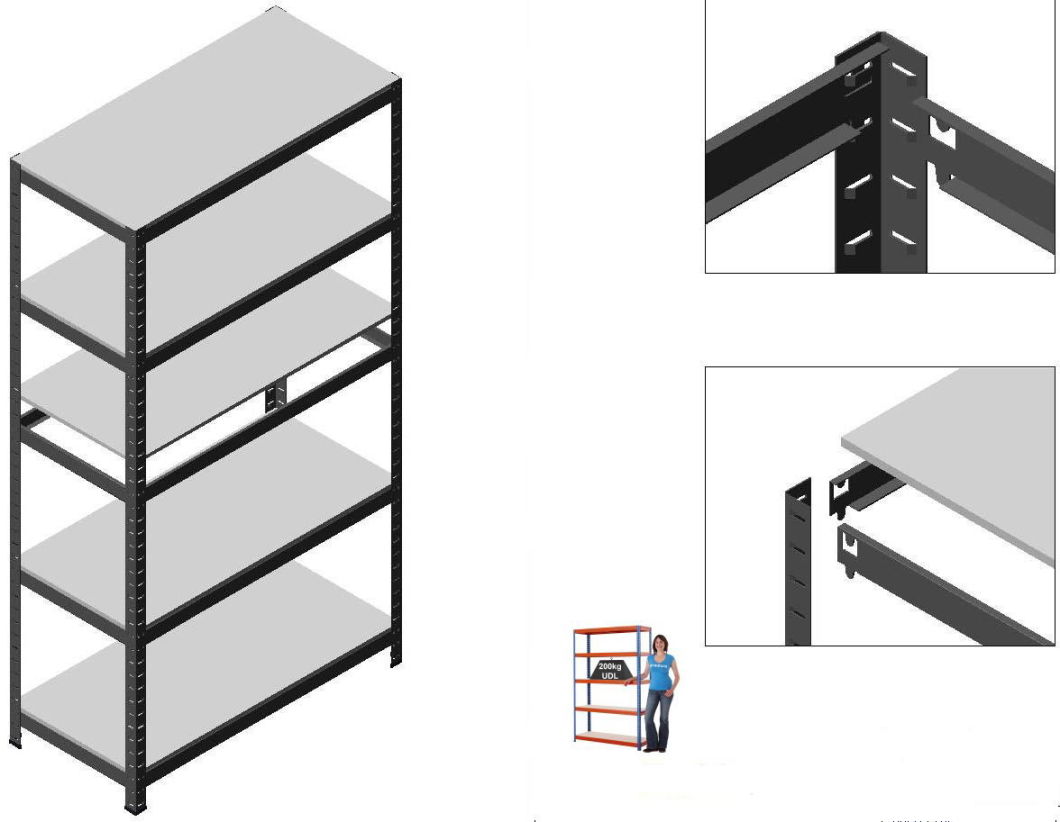 Storage Rivet Shelving