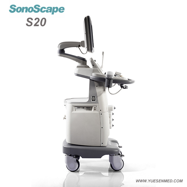 Hospital Medical Sonoscape S20 Mobile Trolley Color Doppler Machine