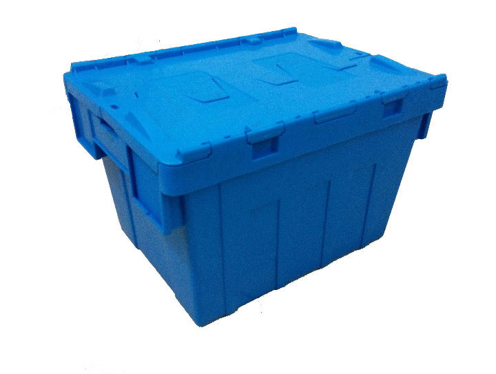 Virgin PP Stackable Plastic Turnover Crates with Lid