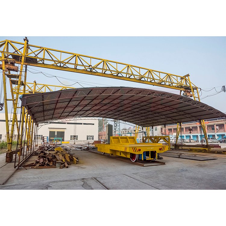 Steel Box Structure Rail Flat Vehicle Used in Plant