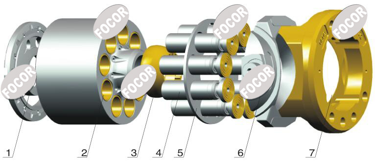 Komatsu PC400-7 Bulldozer Travel Motor Accessories