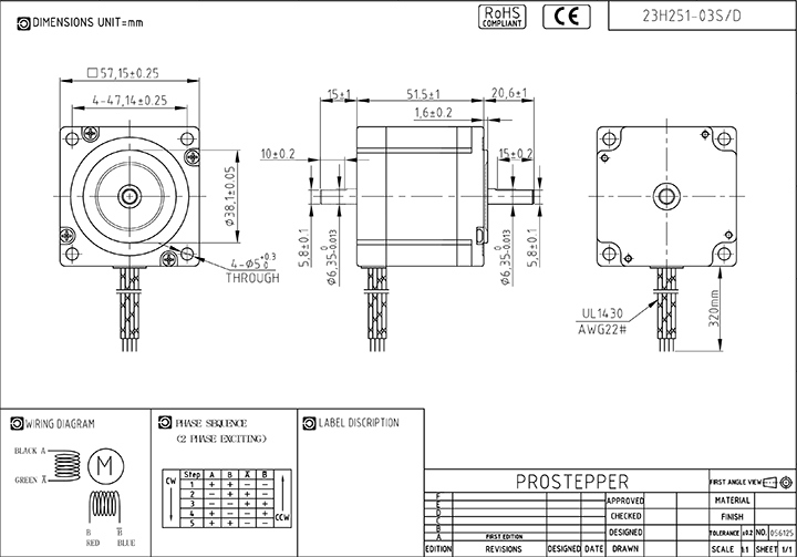 Hybrid NEMA 23 Brushless DC Stepping Stepper Step Motor for CNC Sewing Machine