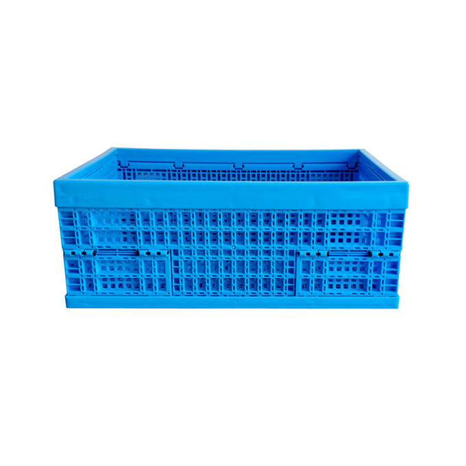 600 X 400mm Collapsible Fruits Storage Distribution Plastic Crates Recycled