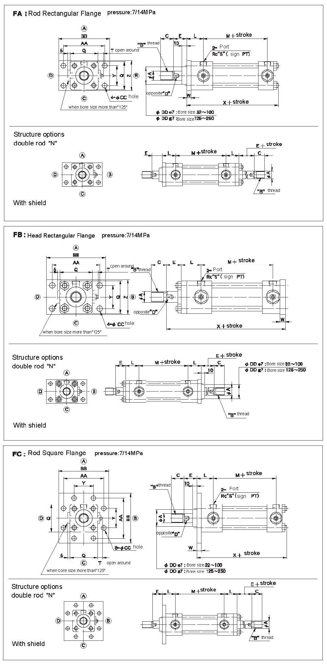 CJT35 Series Standard Type Hydraulic Cylinders