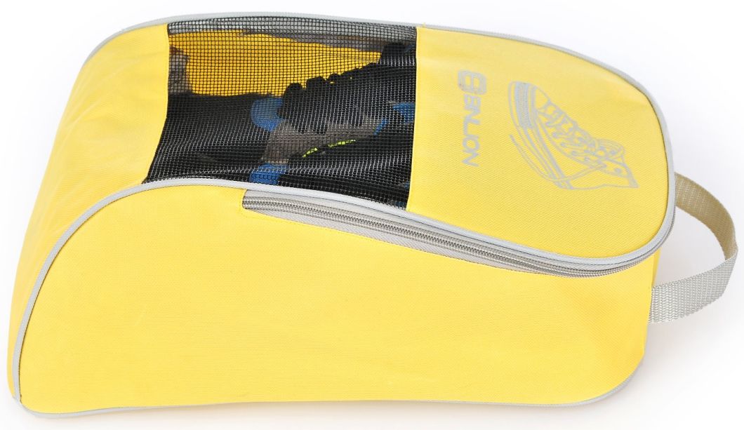 Portable Nylon Travel Shoe Bags with Zipper Closure (Pack 5, Blue/pink/yellow/red/green)