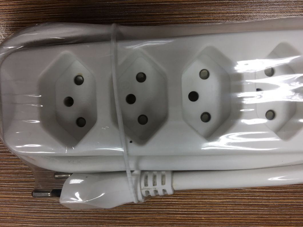 High Quality 6 Way Multiple Swiss Power Strip with Overload Protection S+ Ce Approved