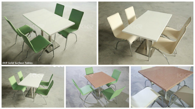 4 Person Restaurant Furniture Fast Food Tables and Chairs