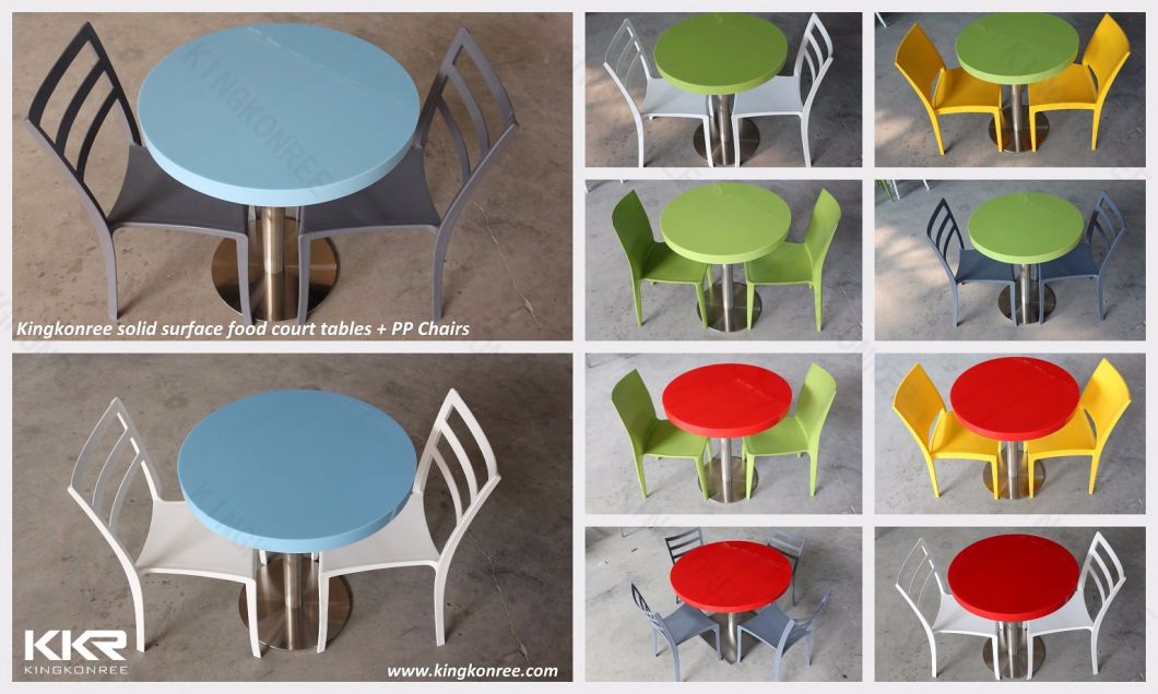 Small Square Furniture Artificial Marble Stone Resin Cafe Tables