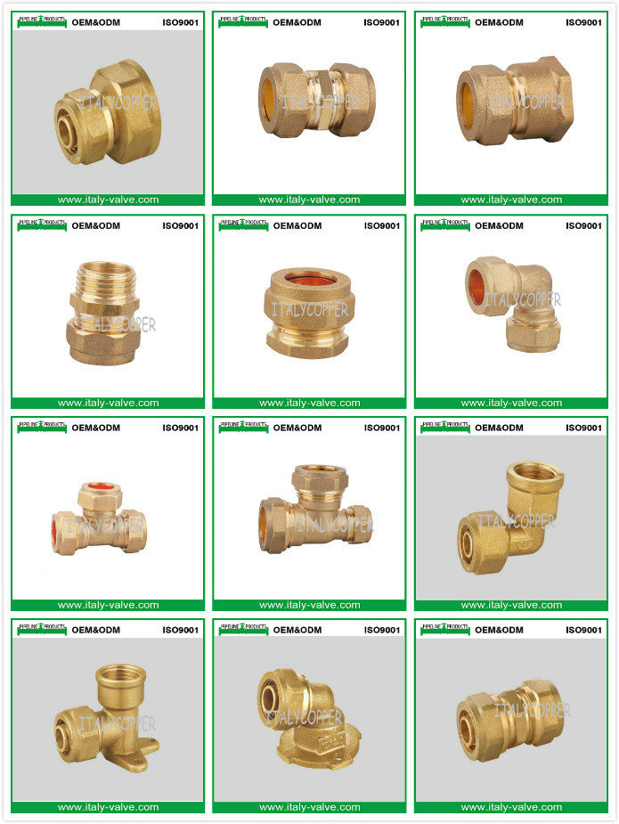 Brass Polishing Chromed Straight Pipe Coupling (AV-BF-8015)