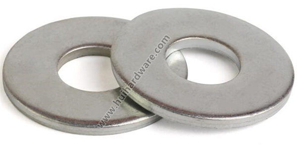 White Zinc Plated Large Diameter Thick Steel Flat Washers