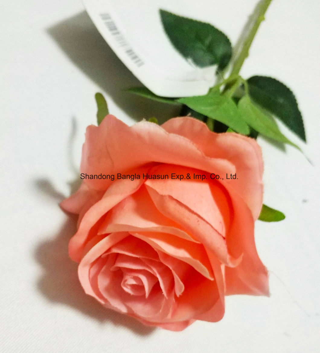 Artificial Plastic Silk Flower Single Rose