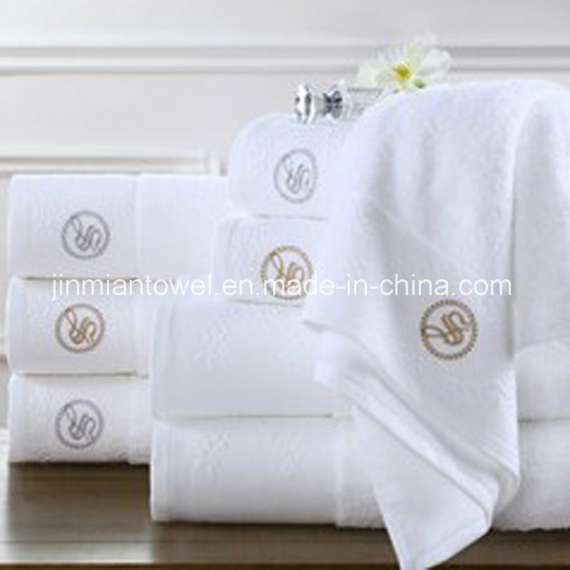 Wholesale 100% Cotton Plain Dyed Custom Promotional Logo Hotel Towel