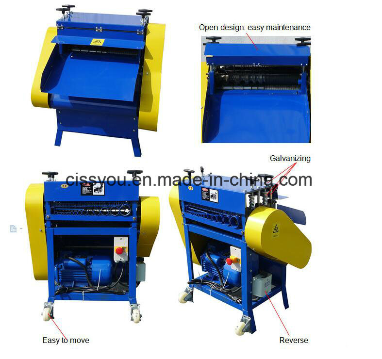 China Scrap Copper Wire Cable Stripper Stripping Chopping Machine