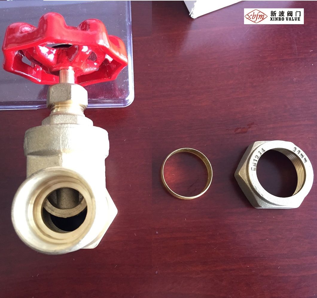 Non-Rising Stem Compression Ends Brass Gate Valve