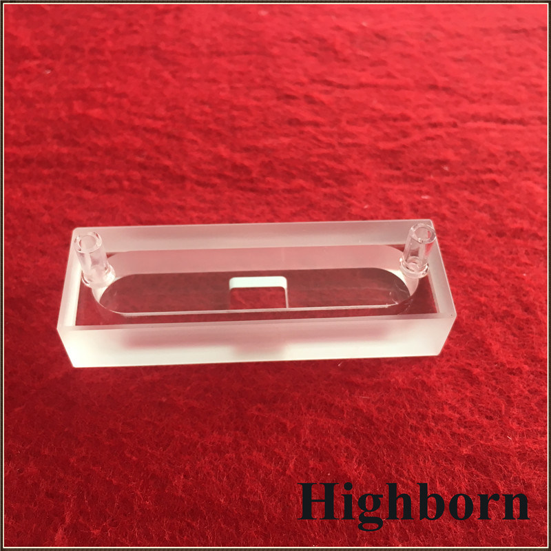 Customized Quartz Flow Cuvette Cell with Frosty Wall