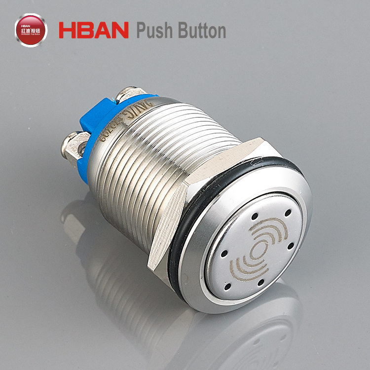 19mm Metal Stainless Steel Illuminated Buzzer