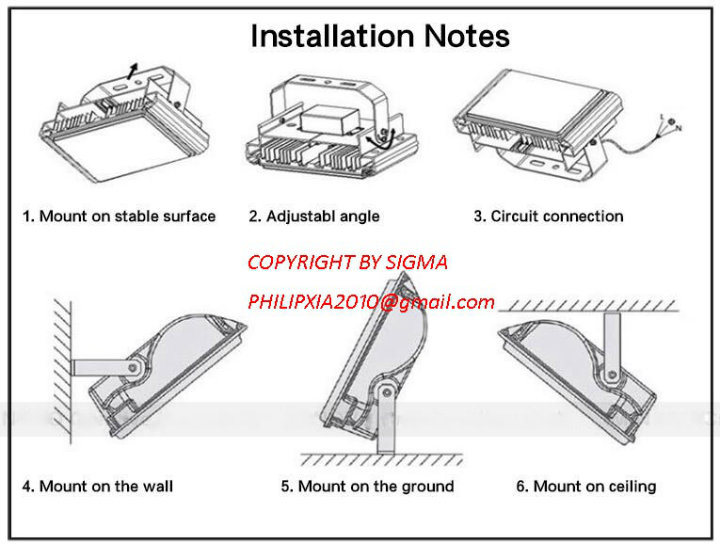 Sigma 20W 30W 50W 100W 150W IP65 Waterproof SMD COB 12V 24V 110V 127V 220V Flood LED Lamps Bulbs Light