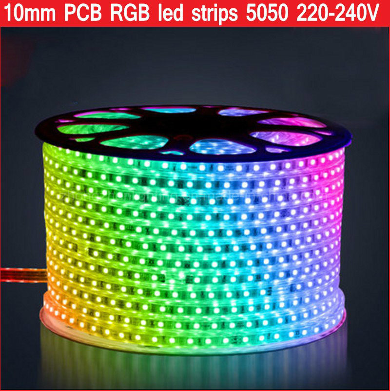 220V 2835 LED Strip Light 120LEDs/M Waterproof Flexible LED Light String Decoration LED Strip Light for Living Room