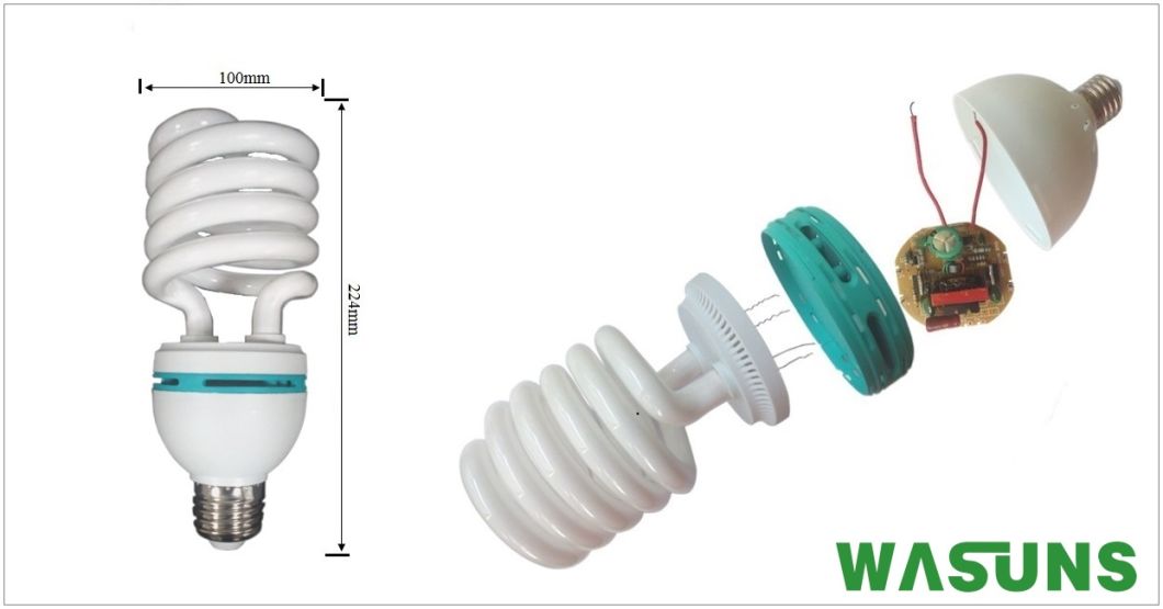 85W CFL Bulb Half Spiral Fluorescent Light