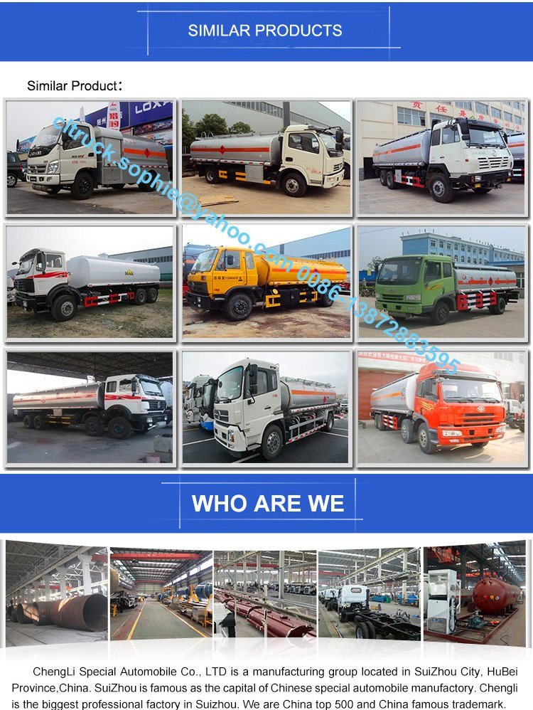 China Fuel Delivery Tank Truck Chemical Liquid Fuel Truck Oil Tanker Truck with Good Quality and Best Service