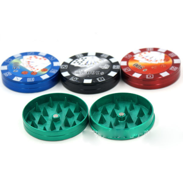 2 Layer Metal Herbal Tobacco Smoke Grinder Shaped Hand Crusher