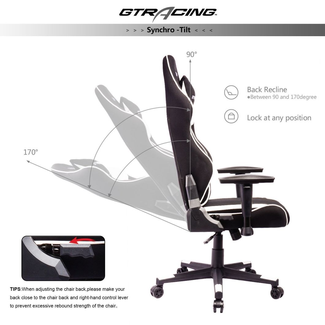 Swivel Office Executive Rocker Computer Desk Race Design Gaming Chair