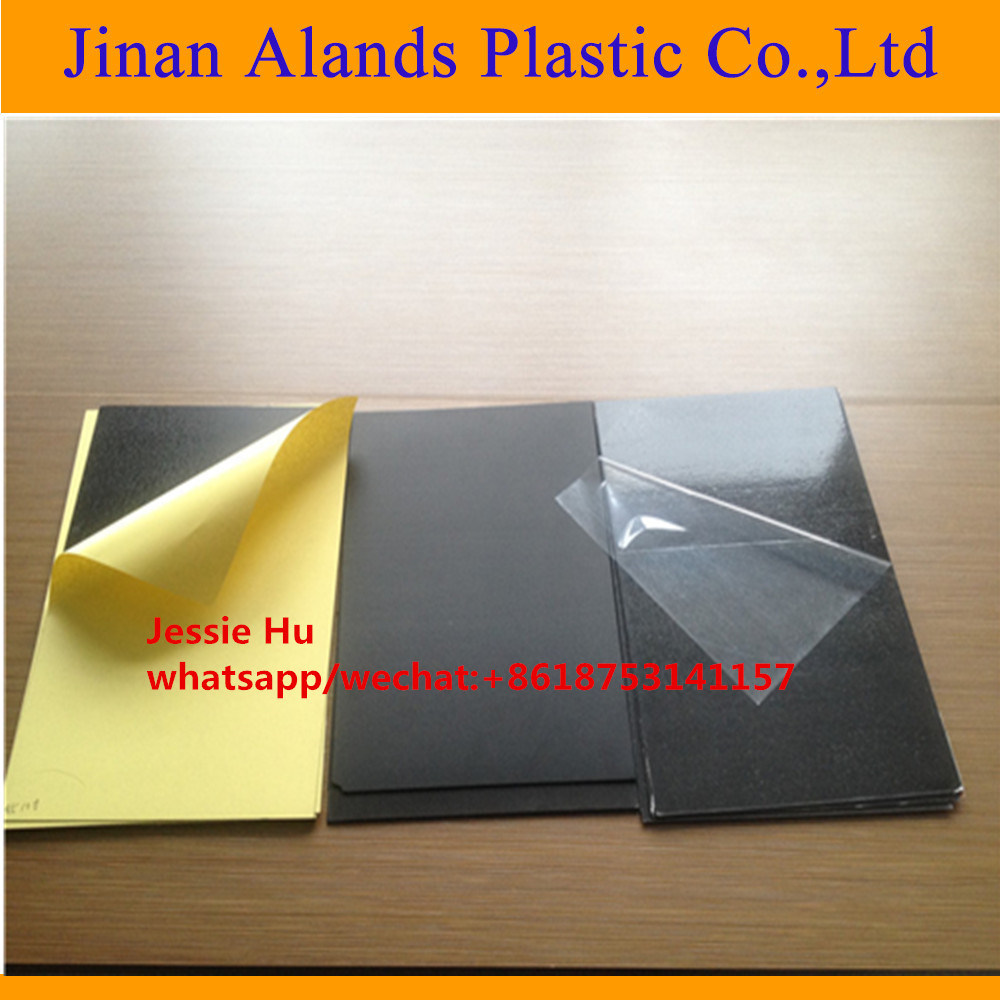 0.3mm-2mm Thick Black White Self Adhesive PVC Sheet